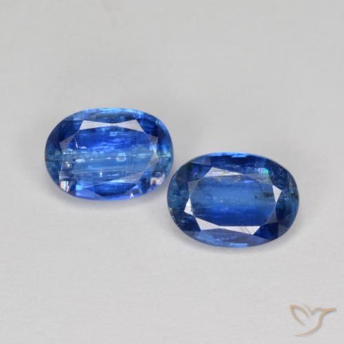 2.06ctw Natural Azul profundo Dianita, oval, SI