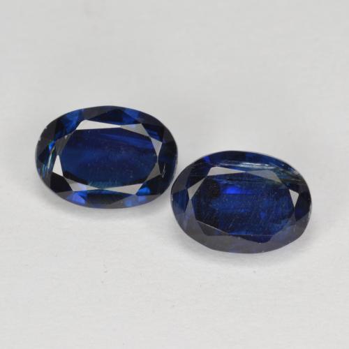 Pedras preciosas de cianita azul natural de 2,48 ct, corte oval, VS-SI