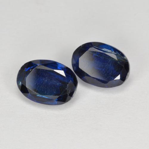 Pedras preciosas de cianita azul natural de 2,48 ct, corte oval, VS-SI