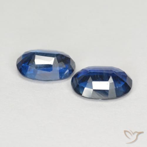 Pedras preciosas de Dianita Azul-marinho natural de 1.88 ct, oval, VS-SI