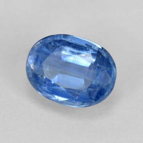 Cianita azul natural 1,67ct, corte oval, SI