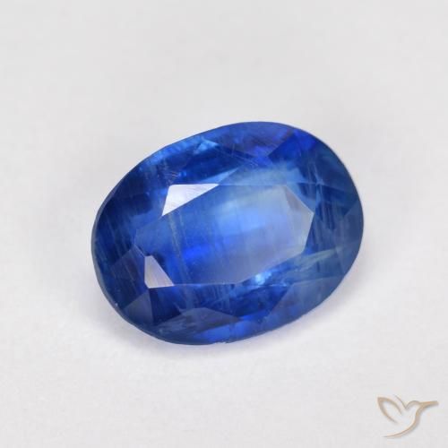 Cianita azul natural 1,84ct, corte oval, SI
