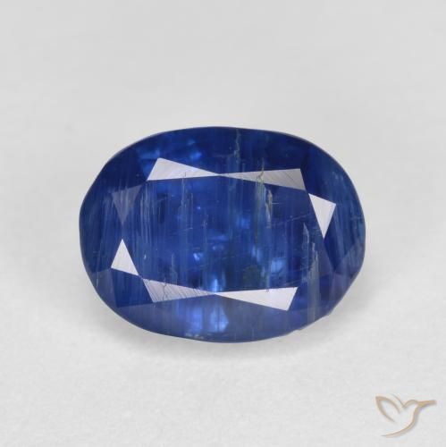 Dianita Azul profundo Natural 1.81ct, Corte Oval, SI-I1