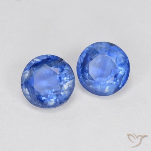 Pedras preciosas de Dianita azul marinho claro natural de 1.40 ct, Redondo, SI
