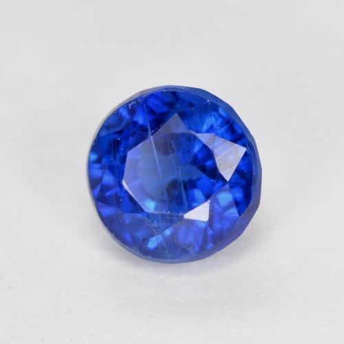 Cianita azul natural 0,93ct, corte redondo, VS-SI