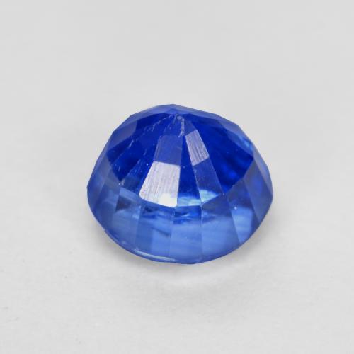 Cianita azul natural 0,93ct, corte redondo, VS-SI