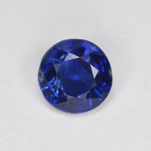 Cianita azul natural 0,54ct, corte redondo, VS-SI