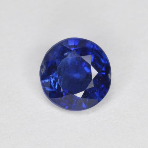 Cianita azul natural 0,54ct, corte redondo, VS-SI