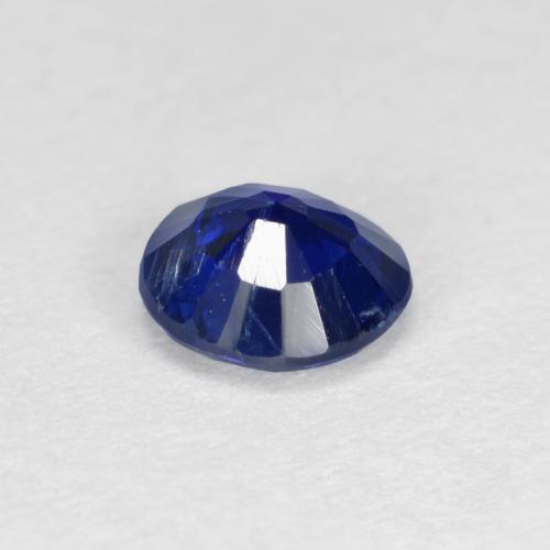 Cianita azul natural 0,54ct, corte redondo, VS-SI