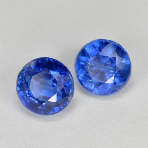 Pedras preciosas de Dianita Azul Azure Profundo natural de 1.80 ct, Corte Redondo, SI