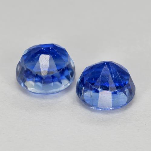 Pedras preciosas de Dianita Azul Azure Profundo natural de 1.80 ct, Corte Redondo, SI