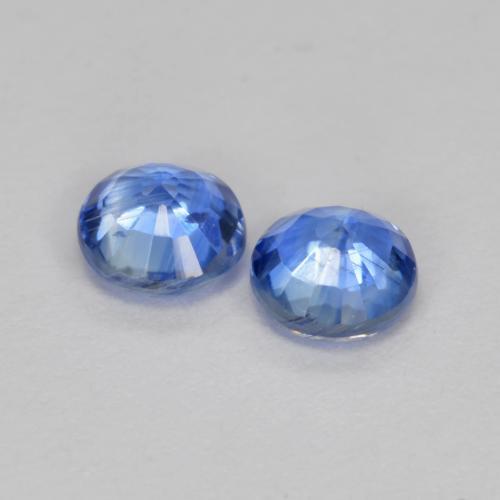 Pedras preciosas de cianita azul natural de 0,69 ct, corte redondo, SI
