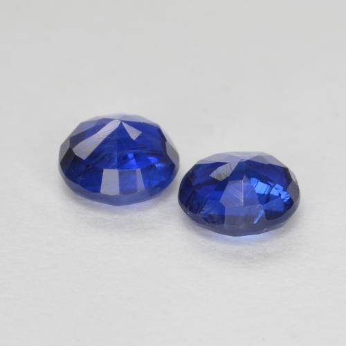 Pedras preciosas de cianita azul natural de 0,75 ct, corte redondo, VS-SI