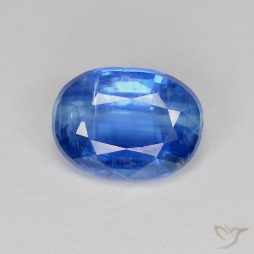 Cianita azul natural 2,95ct, corte oval, VS-SI