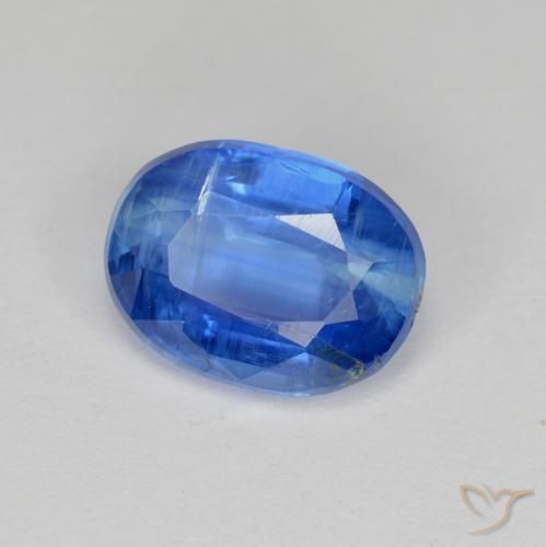Cianita azul natural 2,95ct, corte oval, VS-SI
