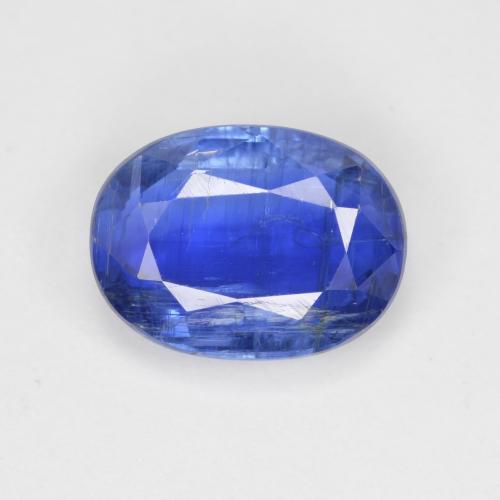 Cianita azul natural 3,26ct, corte oval, SI