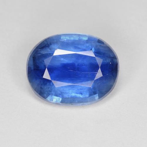 Cianita azul natural 3,24ct, corte oval, SI