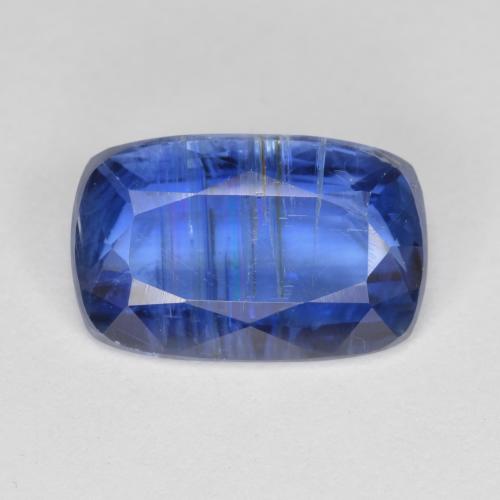 Cianita azul natural 3,76ct, almofada cortada, SI