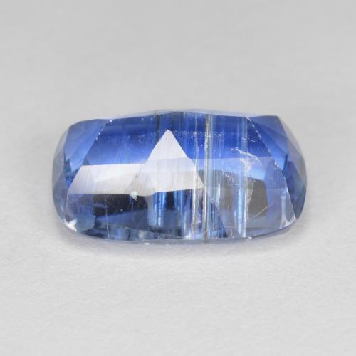 Cianita azul natural 3,76ct, almofada cortada, SI