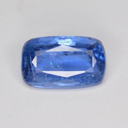 Cianita azul natural 3,10ct, almofada cortada, SI
