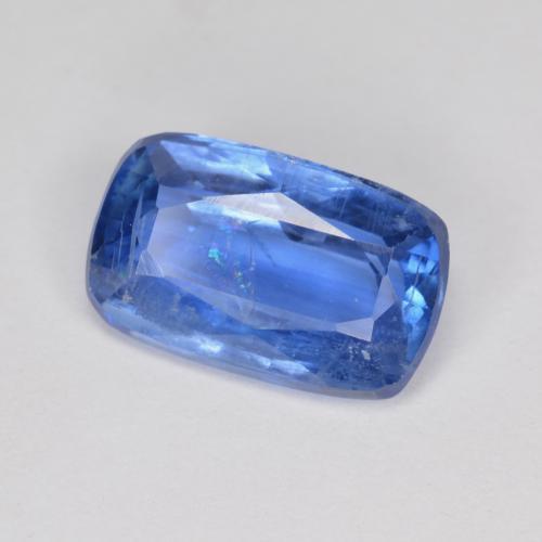 Cianita azul natural 3,10ct, almofada cortada, SI