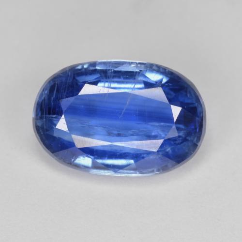 Cianita azul natural 3,98ct, corte oval, SI