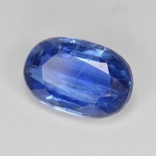 Cianita azul natural 3,98ct, corte oval, SI