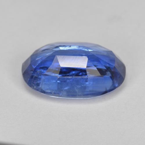 Cianita azul natural 3,98ct, corte oval, SI