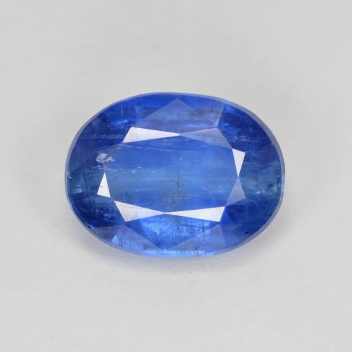 Cianita azul natural 3,32ct, corte oval, SI