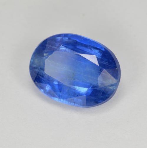 Cianita azul natural 3,32ct, corte oval, SI