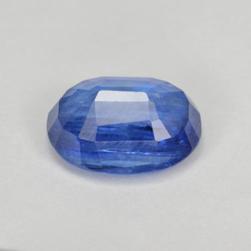 Cianita azul natural 3,32ct, corte oval, SI