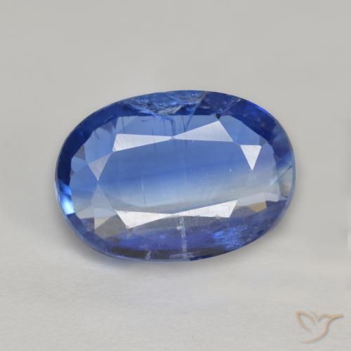 Cianita azul natural 2,71ct, corte oval, SI-I1