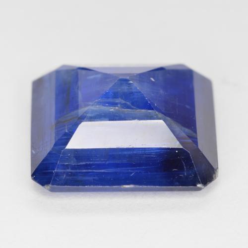 Dianita Azul escuro Natural 10.42ct, Corte Esmeralda, SI