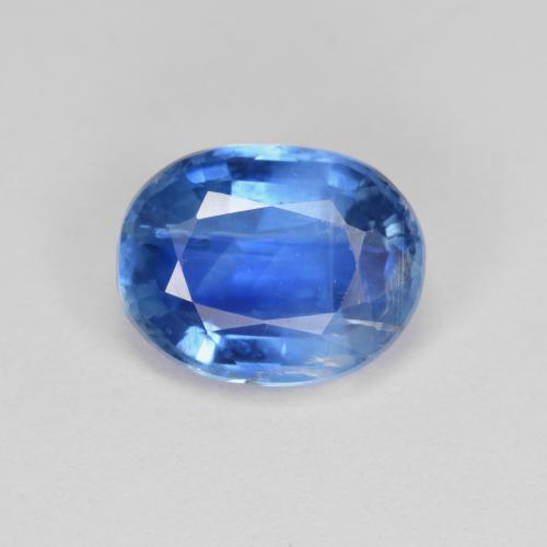 Cianita azul natural 3,46ct, corte oval, SI