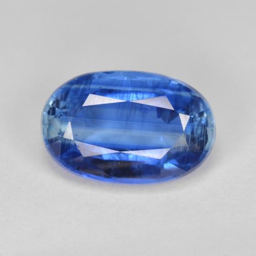 Cianita azul natural 5,62ct, corte oval, SI