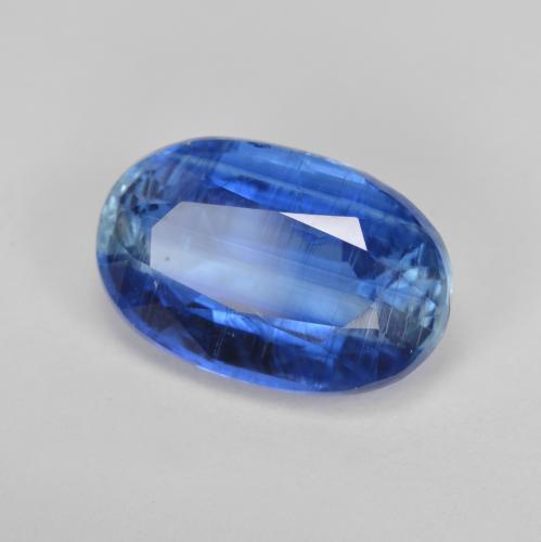 Cianita azul natural 5,62ct, corte oval, SI