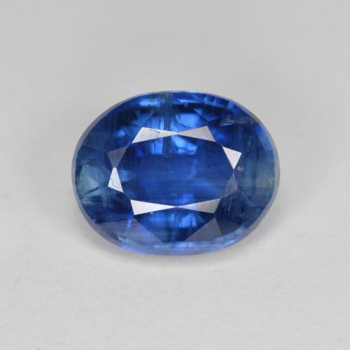 Cianita azul natural 3,38ct, corte oval, SI