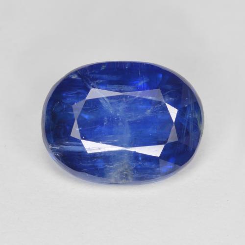 Cianita azul natural 4,46ct, corte oval, SI