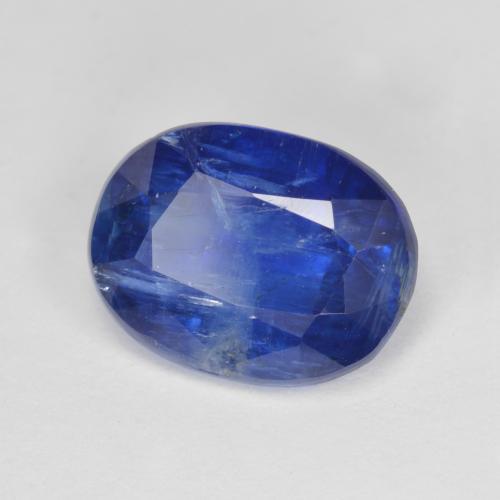 Cianita azul natural 4,46ct, corte oval, SI