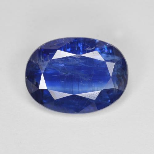 Cianita azul natural 5,27ct, corte oval, SI