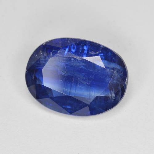 Cianita azul natural 5,27ct, corte oval, SI