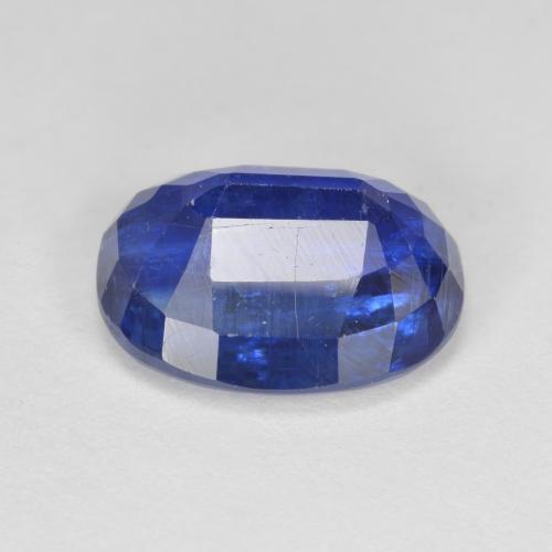 Cianita azul natural 5,27ct, corte oval, SI