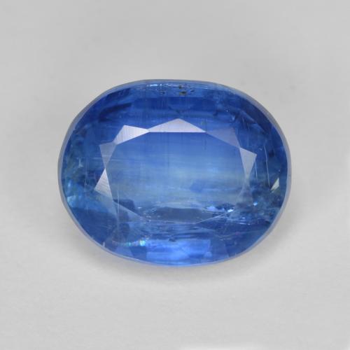 Cianita azul natural 4,48ct, corte oval, SI