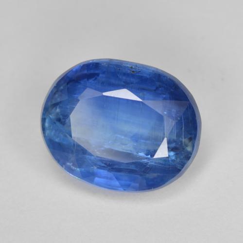 Cianita azul natural 4,48ct, corte oval, SI