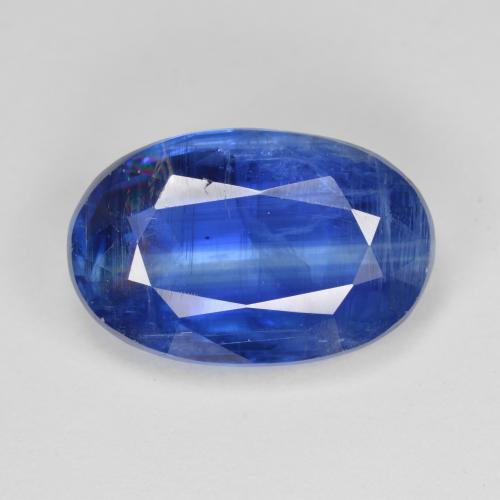 Cianita azul natural 7,12ct, corte oval, SI