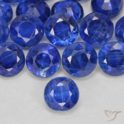 0.41ct Natural Azul-marinho Dianita, Redondo, VS-SI