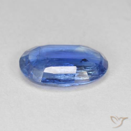 Cianita azul natural 3,39ct, corte oval, SI-I1