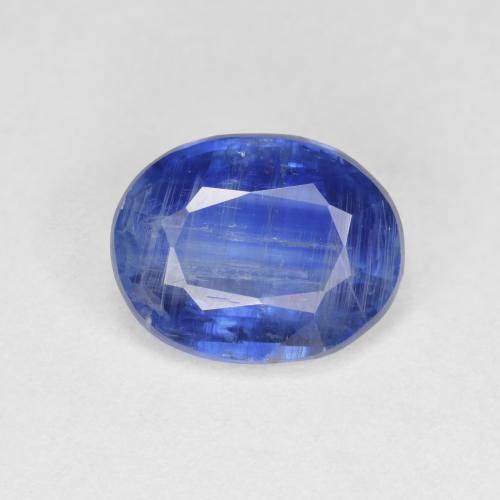 Cianita azul natural 3,22ct, corte oval, SI-I1