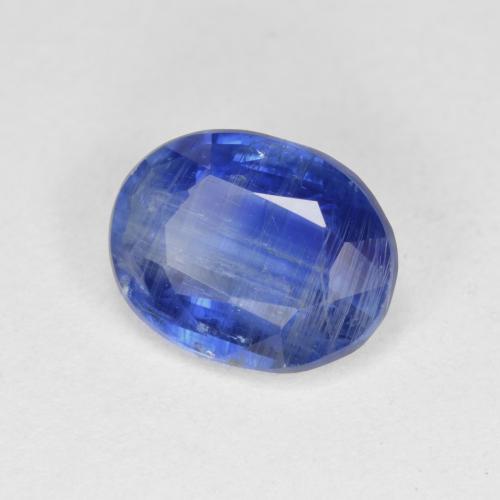 Cianita azul natural 3,22ct, corte oval, SI-I1