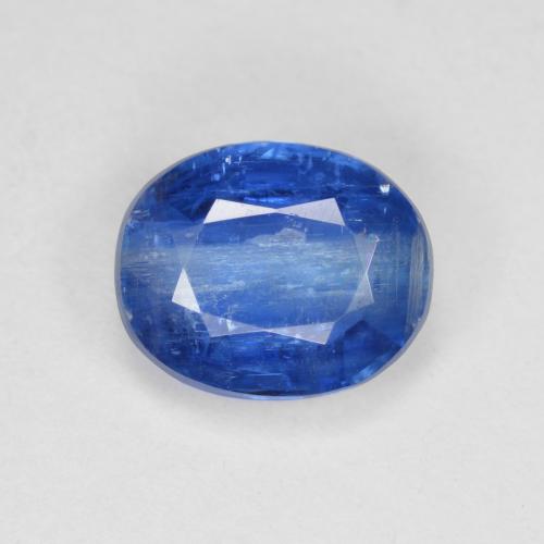 Cianita azul natural 3,86ct, corte oval, SI-I1